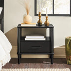 Middlebrook Designs Mid-Century Modern Solid Wood Spindle Nightstand
