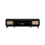 Middlebrook Designs Scandi Faux Rattan-Door TV Stand