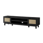 Middlebrook Designs Scandi Faux Rattan-Door TV Stand