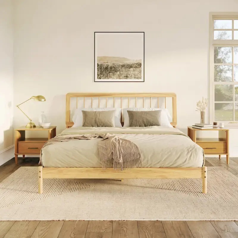 Middlebrook Designs Boho Solid Wood King Spindle Bed