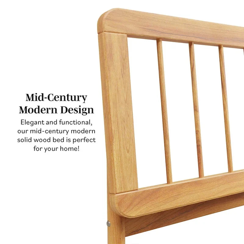 Middlebrook Designs Boho Solid Wood King Spindle Bed