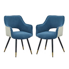 Blue Modern 23.2 Accent Chair (Set of 2)