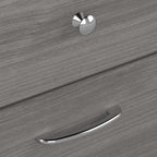 Cabot 60W L-Desk with Hutch and 5 Shelf Bookcase by Bush Furniture