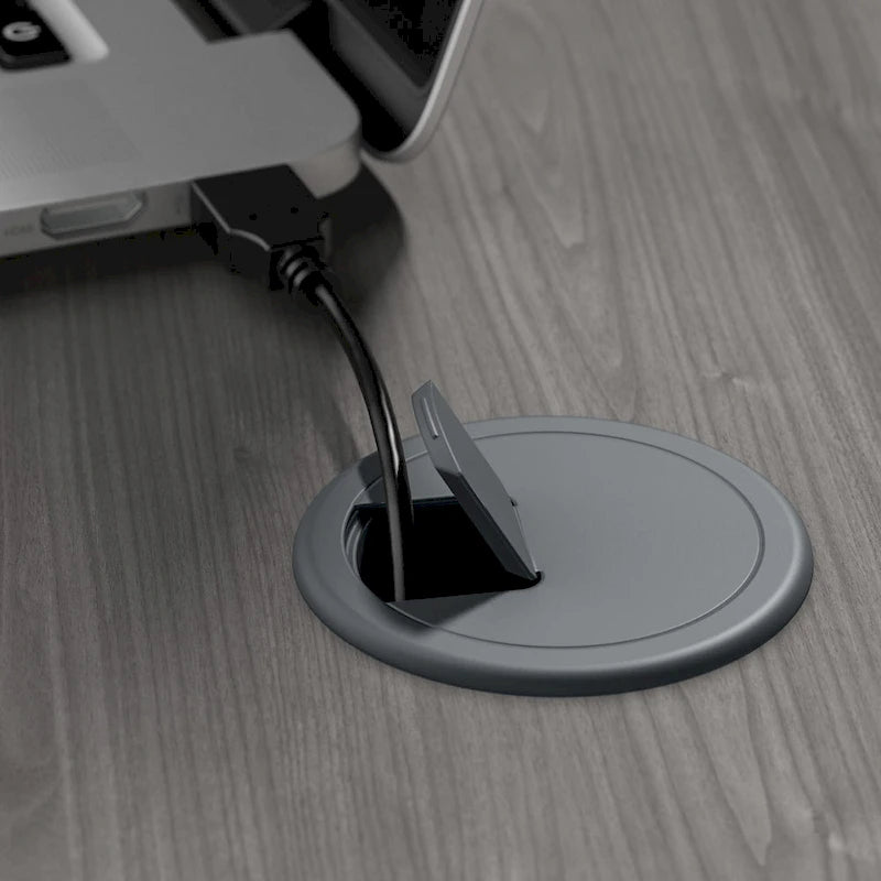 Cabot 60W L-Desk with Hutch and 5 Shelf Bookcase by Bush Furniture