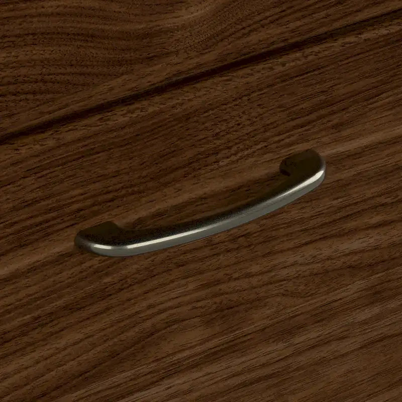 Cabot 60W L-Desk with Hutch and 5 Shelf Bookcase by Bush Furniture