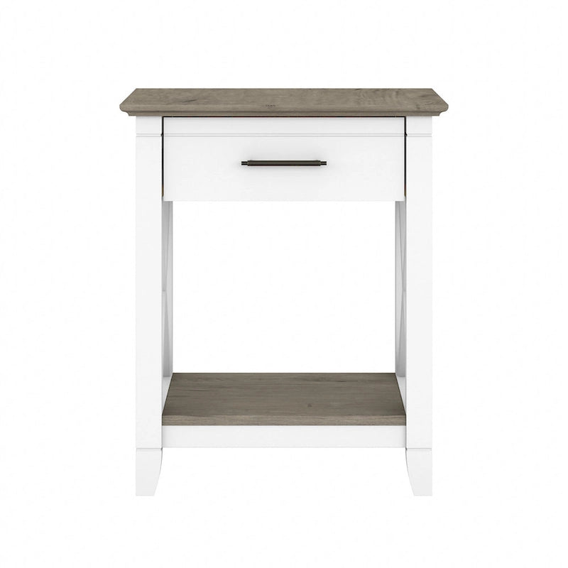 Key West Coastal Box Drawer Nightstand by Bush Furniture