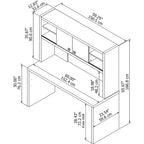 Echo 60W Credenza Desk with Hutch by Bush Business Furniture