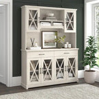 Lennox 60W Sideboard Buffet Cabinet with Hutch by Bush Furniture