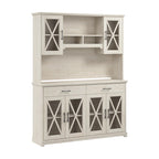 Lennox 60W Sideboard Buffet Cabinet with Hutch by Bush Furniture