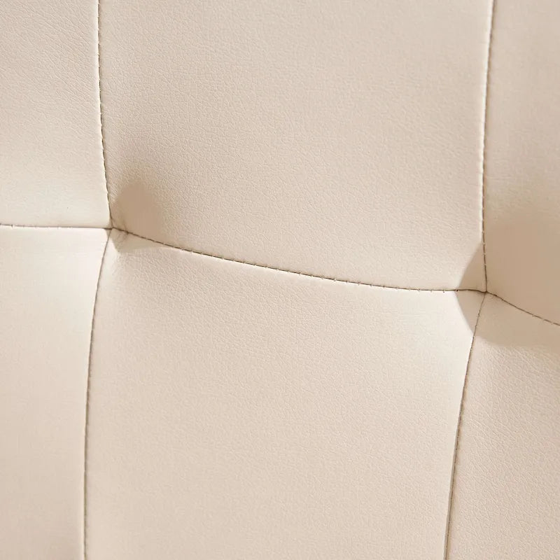 FERPIT Faux Leather Tufted Upholstered Dining Chairs Set of 2 - 17.5W x 23D x 36.5H