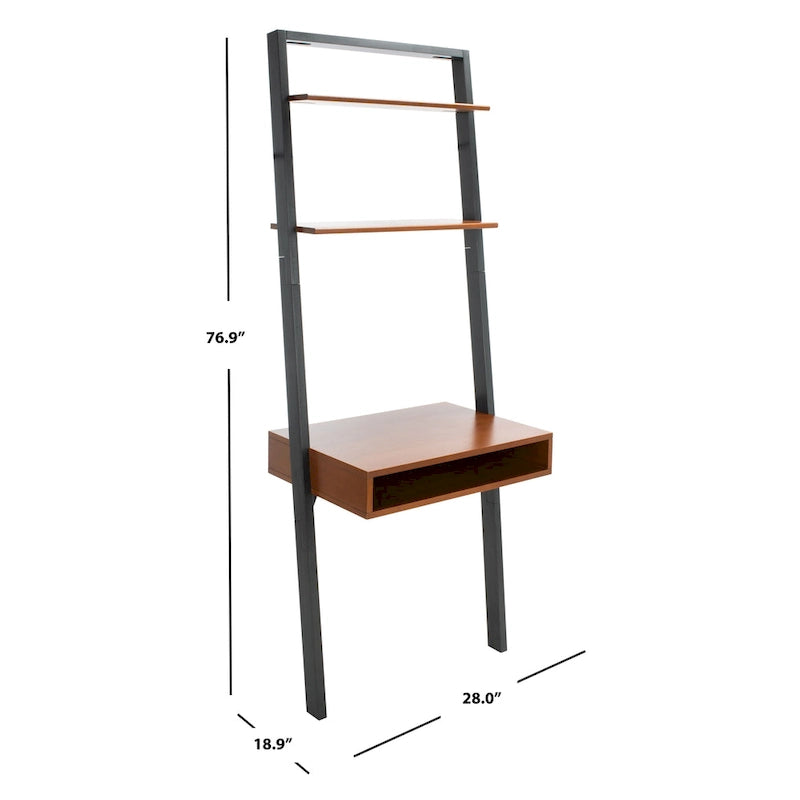 SAFAVIEH Oleta 2-Shelf Leaning Desk
