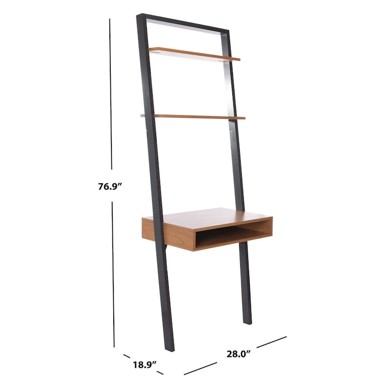 SAFAVIEH Oleta 2-Shelf Leaning Desk