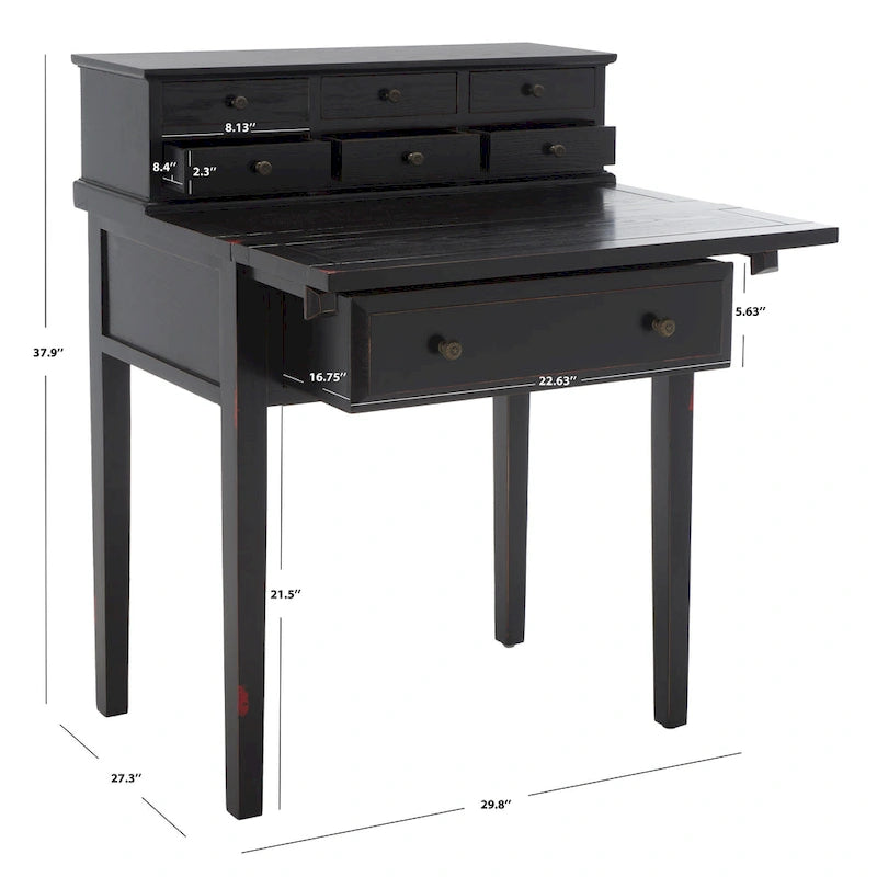 SAFAVIEH Gerly 7-Drawer Fold Down Desk