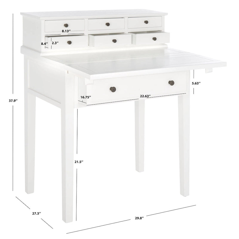 SAFAVIEH Gerly 7-Drawer Fold Down Desk