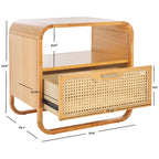 SAFAVIEH Yamilex 1-Drawer Nightstand (Fully Assembled)