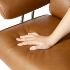 Glitzhome Ergonomic High-Back Swivel PU Leather Office Chair Height Adjustable