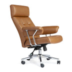 Glitzhome Ergonomic High-Back Swivel PU Leather Office Chair Height Adjustable