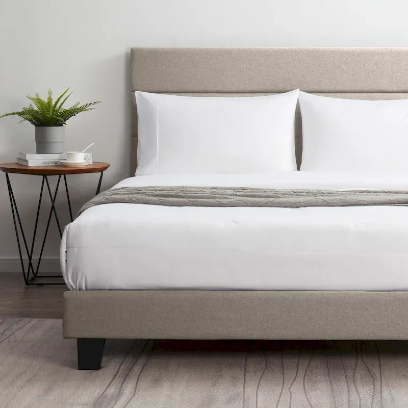 Nestl Horizontal Channel Upholstered Platform Bed