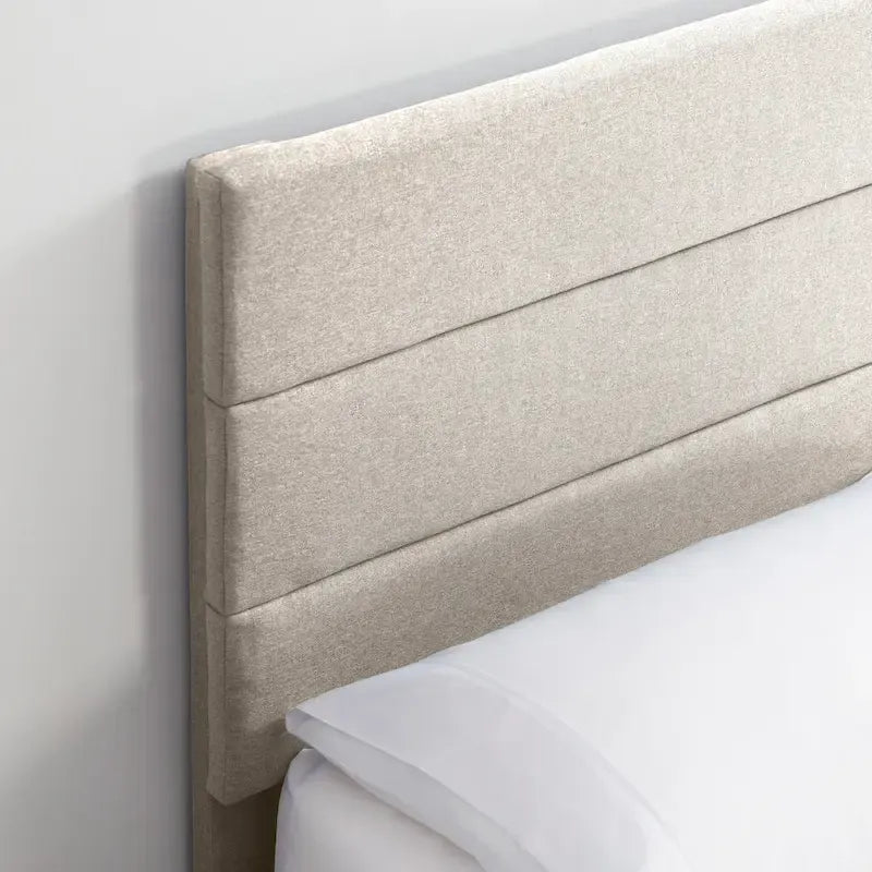 Nestl Horizontal Channel Upholstered Platform Bed