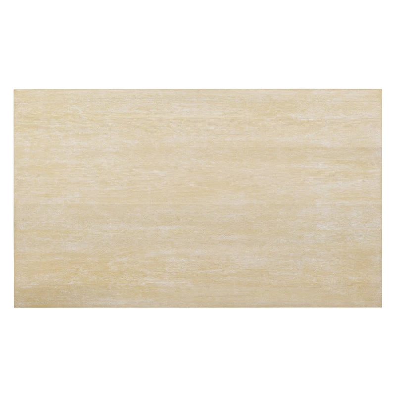 Modern Dining Table and Chairs Set Home Party Dining Table and Chairs Set with 6 Tufted Chairs and Turned Leg for Kitchen