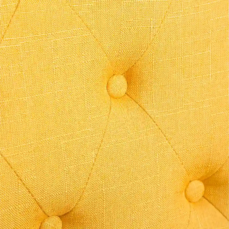 Modern Dining Table and Chairs Set Home Party Dining Table and Chairs Set with 6 Tufted Chairs and Turned Leg for Kitchen