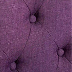 Modern Dining Table and Chairs Set Home Party Dining Table and Chairs Set with 6 Tufted Chairs and Turned Leg for Kitchen