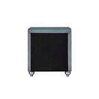 1pc Glam 3-Drawer Nightstand Velvet