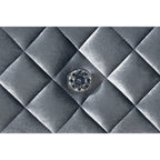 1pc Glam 3-Drawer Nightstand Velvet