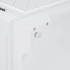 Roomfitters American Country Style Wooden Sideboard with Pine Doors and Metal Handles for Living Room, Dining Room