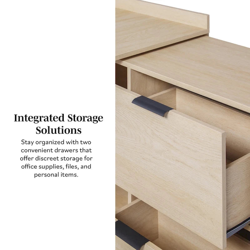 Middlebrook Designs Modern Reversible Desk with Storage