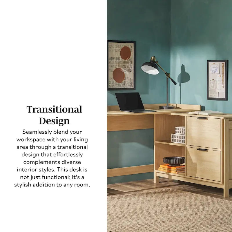 Middlebrook Designs Modern Reversible Desk with Storage