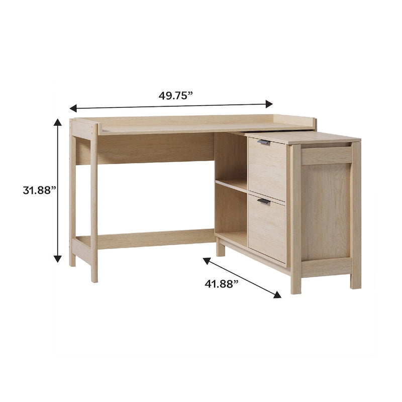 Middlebrook Designs Modern Reversible Desk with Storage