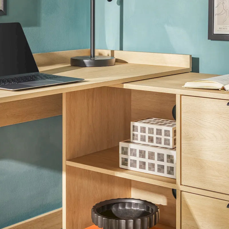 Middlebrook Designs Modern Reversible Desk with Storage
