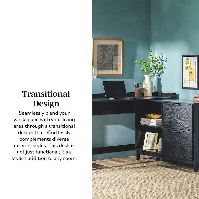 Middlebrook Designs Modern Reversible Desk with Storage