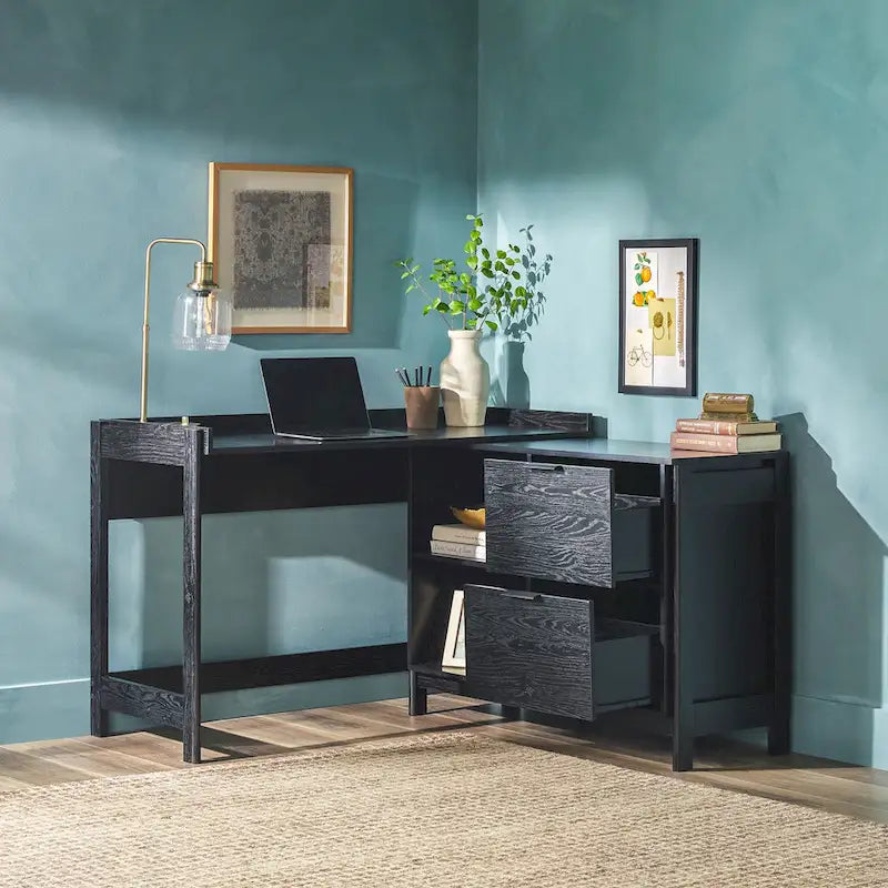Middlebrook Designs Modern Reversible Desk with Storage