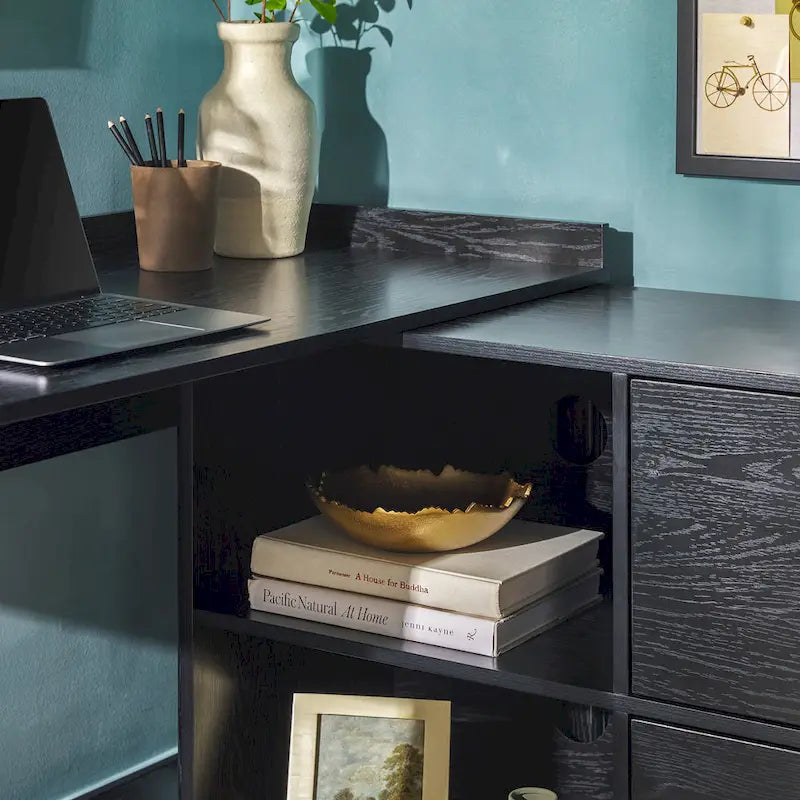 Middlebrook Designs Modern Reversible Desk with Storage