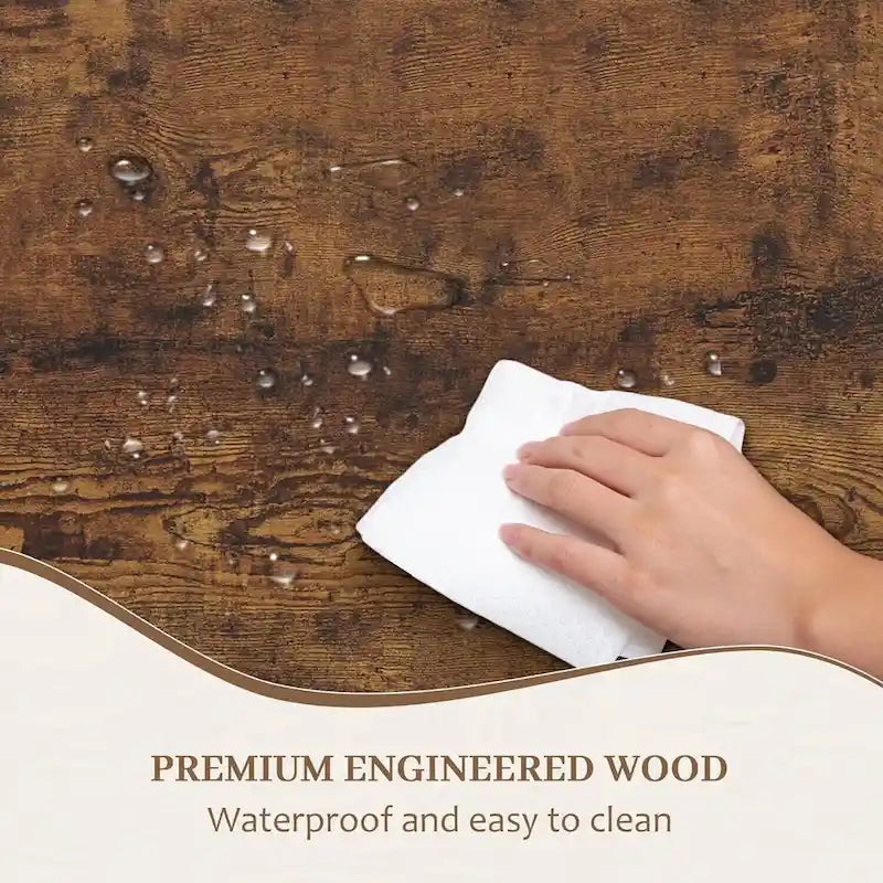 Metal Legs Kitchen Dining Table for 4-6 People - N/A