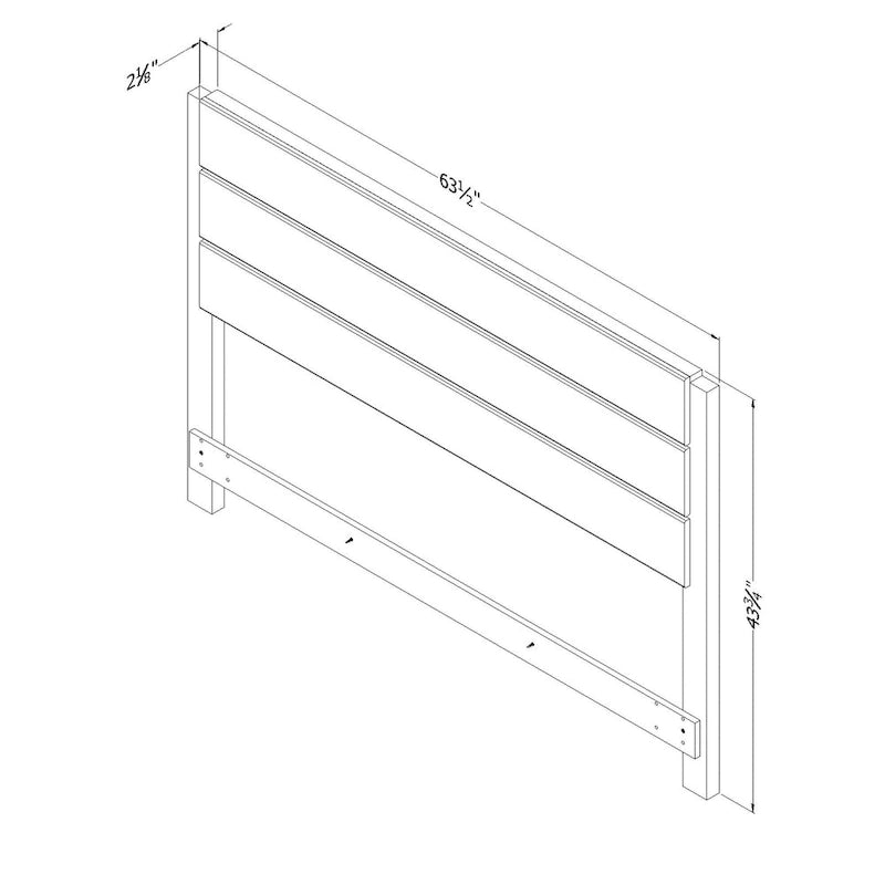 South Shore Munich Industrial Headboard Only