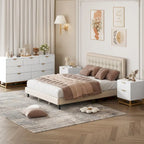 7 Drawer Dresser for Bedroom, 53.5 Large Dresser with Metal Legs