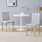 Modern Dining Chairs with Metal Legs Accent Chair Kitchen Chair Armless Chair for Dining Room