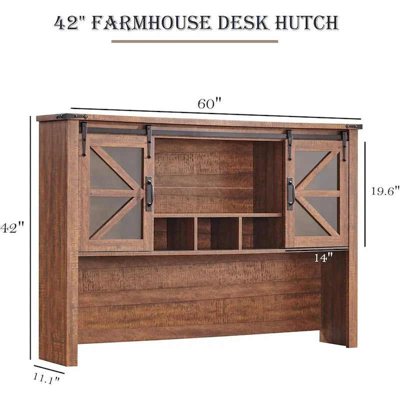42 Farmhouse Desk Hutch, Only Match Afulyperfllc's Farmhouse Desk