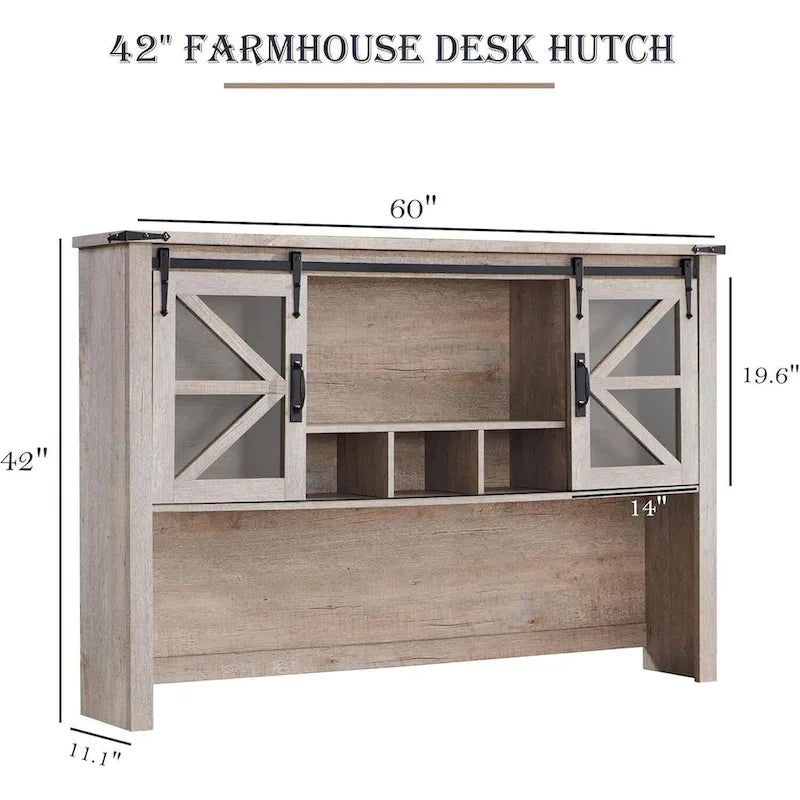 42 Farmhouse Desk Hutch, Only Match Afulyperfllc's Farmhouse Desk