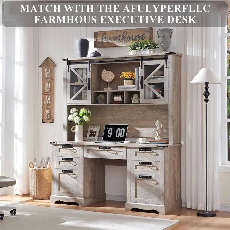 42 Farmhouse Desk Hutch, Only Match Afulyperfllc's Farmhouse Desk