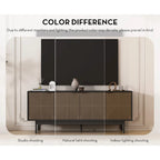 WESOME 64.45 Mid-Century TV Stand Entertainment Center with Doors