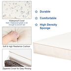 Costway 3PCS Patio Rattan Wicker Bar Table Stools Dining Set Cushioned