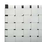 SAFAVIEH Marvel Woven Leather Dining Chair (Set of 2) - 17 W x 20.5 L x 33.8 H - 17Wx21Dx34H