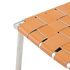 SAFAVIEH Marvel Woven Leather Dining Chair (Set of 2) - 17 W x 20.5 L x 33.8 H - 17Wx21Dx34H