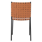 SAFAVIEH Marvel Woven Leather Dining Chair (Set of 2) - 17 W x 20.5 L x 33.8 H - 17Wx21Dx34H