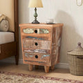 End Table Recycled Wood Nightstand