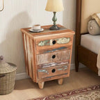 End Table Recycled Wood Nightstand